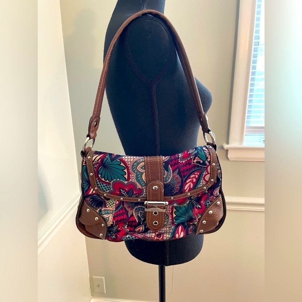 GENNA De Rossi Floral Shoulder Handbag